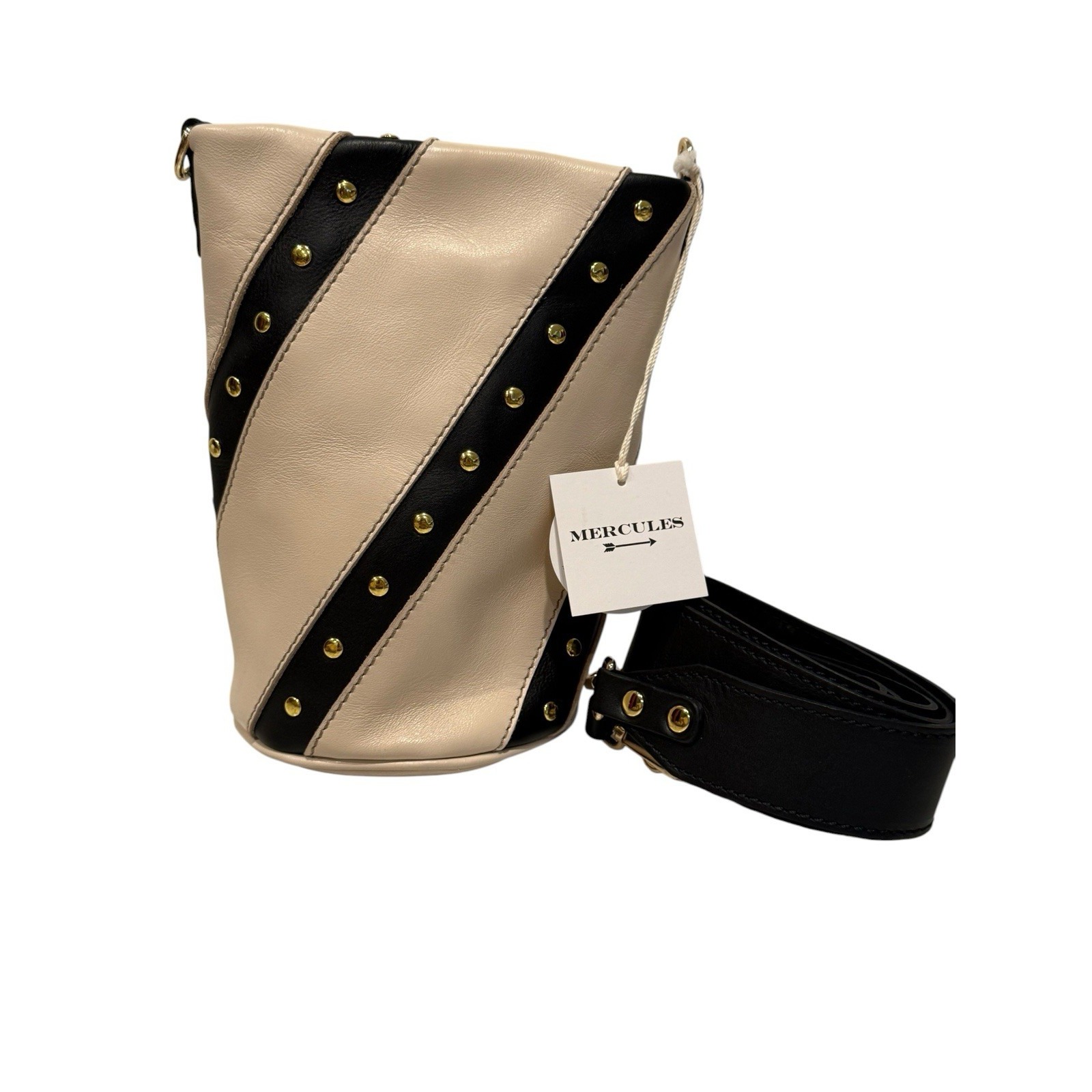 Nwt Mercules Small Bucket Candy Twist Leather Bag $300 — image 2 of 5